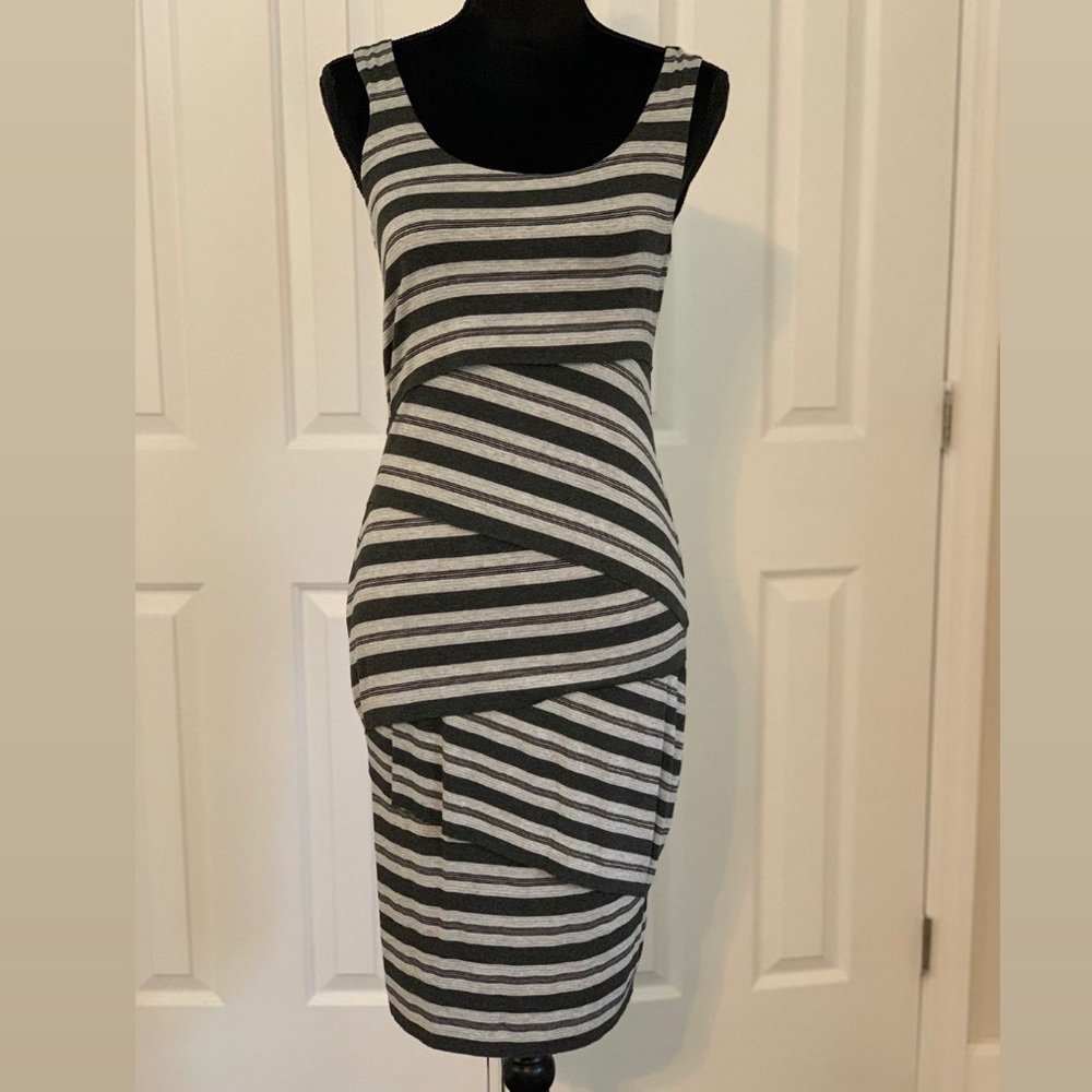 Anthropology cross panel dress